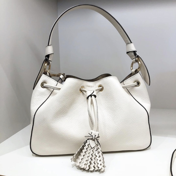 Coach Bags Coach Everly Pebbled Leather Drawstring Shoulder Bag